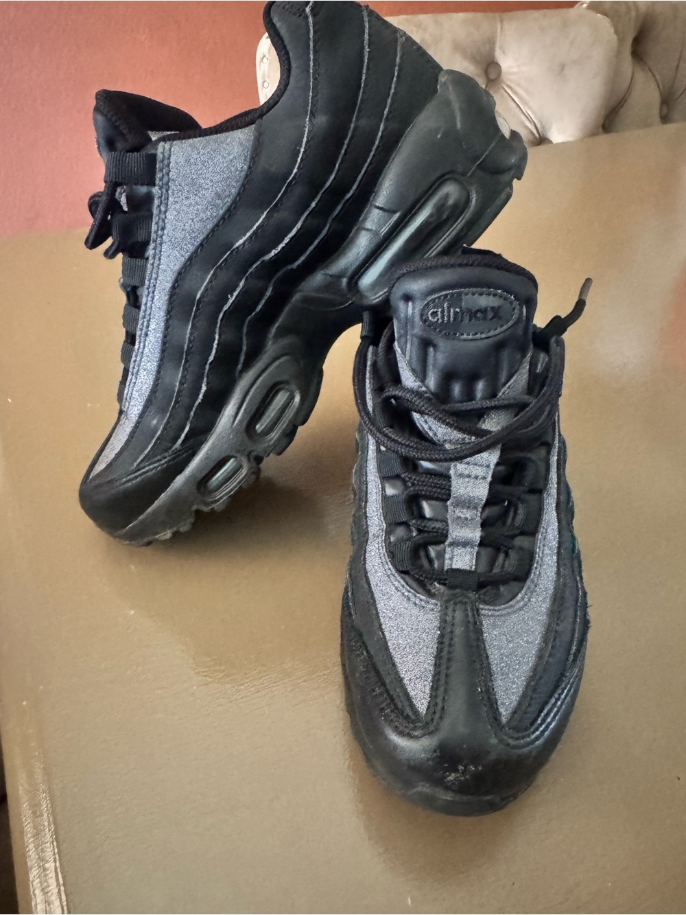 Nike Air Max Men's Black and Gray Sneakers